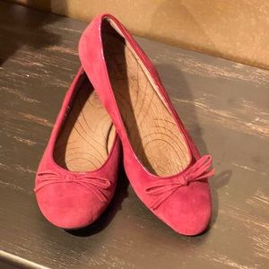 Clark’s Red Ballet Flats